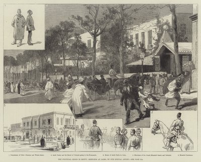 エジプトの政治危機、カイロでのスケッチ 作： Charles Auguste Loye